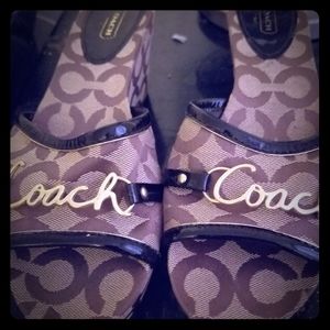 Coach wedge sandals